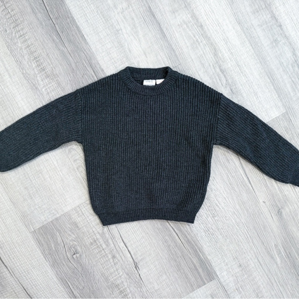 Zara Dark Gray Knit Pullover